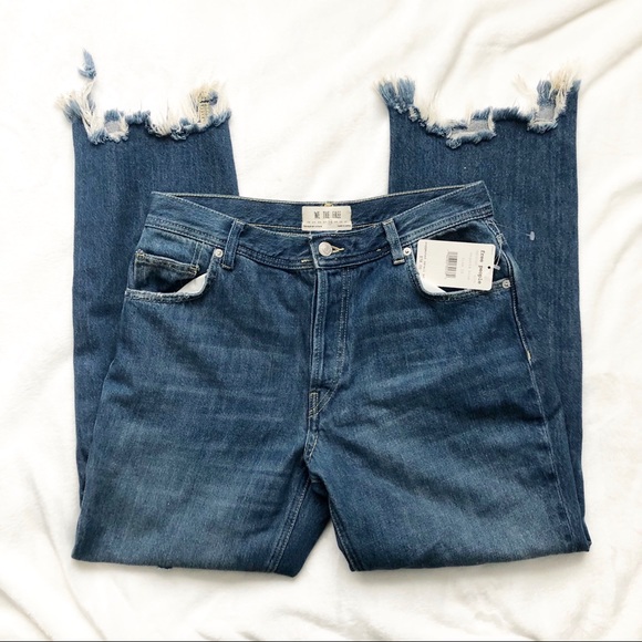 Free People high rise frayed flare denim jeans 28 - Picture 9 of 13